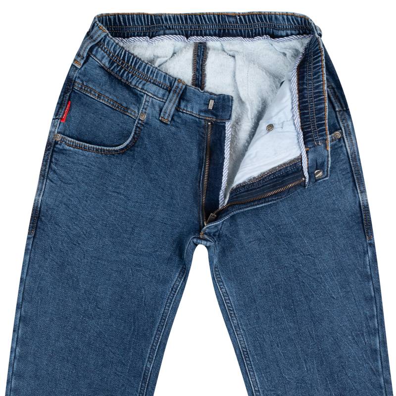Polar-Thermo slip-on regular fit jeans made of stretch denim 